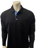 BBS350 - Smitty "New Major League" Style Long Sleeve Umpire Shirts - Available in Black and Blue