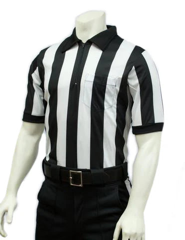 KY-FBS117E - Smitty 2" Stripe Elite Performance Interlock Short Sleeve Shirt - KHSAA Logo Embroidered - NO FLAG