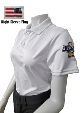 USA402IN "IHSAA" Women's Short Sleeve WHITE Volleyball and Swimming Shirt