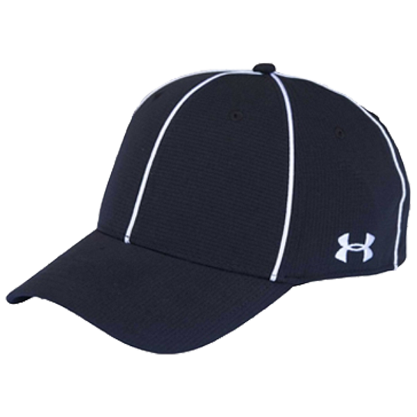 UA-FB-BLK - Under Amour Black/White Football Hat - Officially Dalco