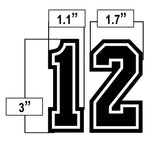 3 Inch Umpire Numbers - Officially Dalco