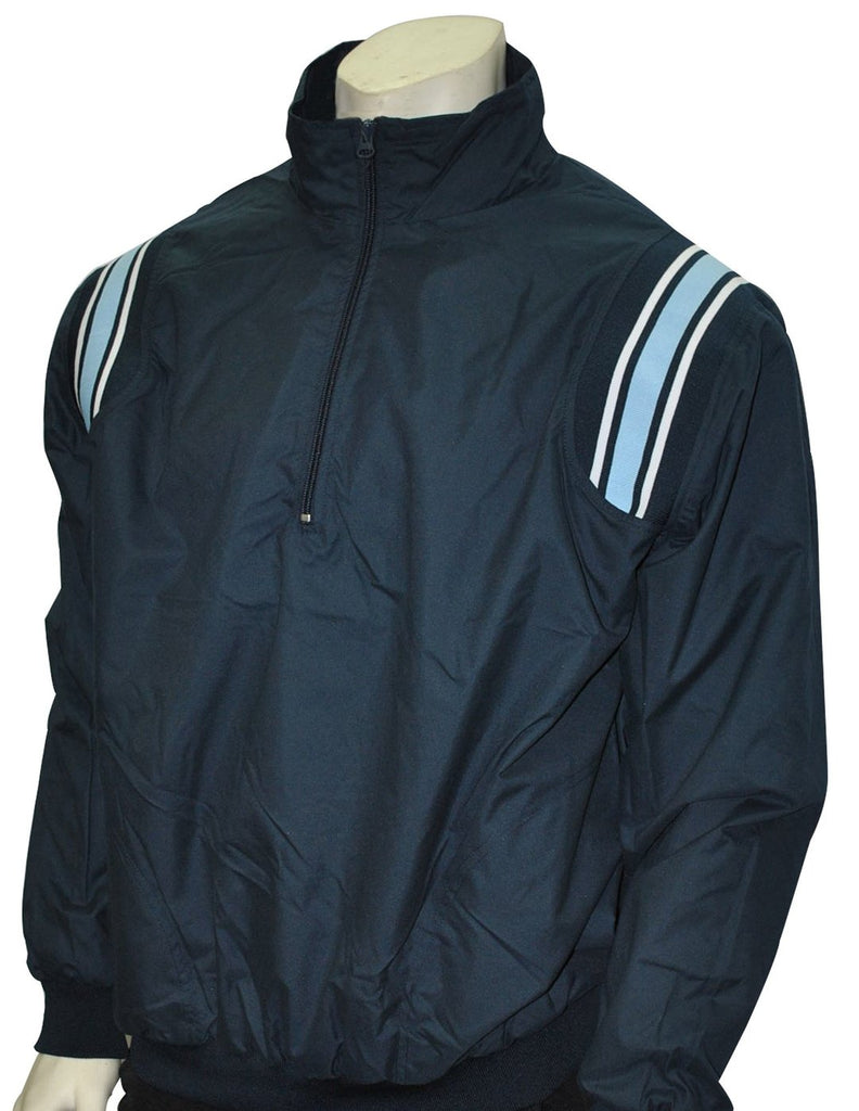 BBS320 NY/PB/White - Smitty Long Sleeve Microfiber Shell Pullover Jacket W/ Half Zipper - Officially Dalco