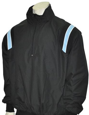 BBS320 BLK/PB/White - Smitty Long Sleeve Microfiber Shell Pullover Jacket W/ Half Zipper - Officially Dalco