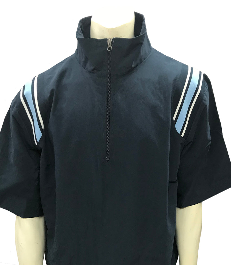 BBS324 NY/PB - Smitty 1/2 Sleeve Pullover Jacket W/ Half Zipper - Officially Dalco