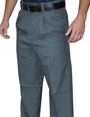 BBS375 - Smitty Pleated Combo Pants with Expander Waist Band Charcoal Grey - Officially Dalco
