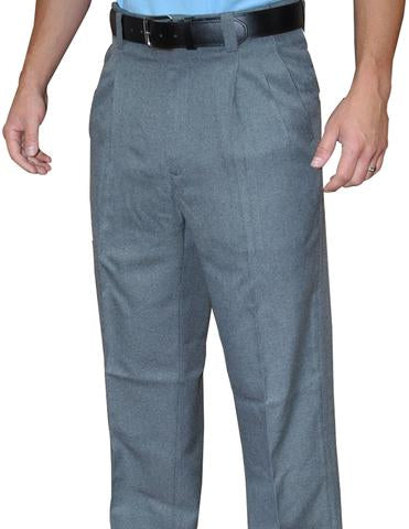 BBS374-Smitty Pleated Base Pants with Expander Waist Band Heather Grey - Officially Dalco