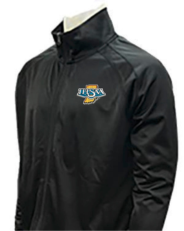 IN-BKS232 - "IHSAA" Smitty Black Jacket with Knit Cuff - Officially Dalco