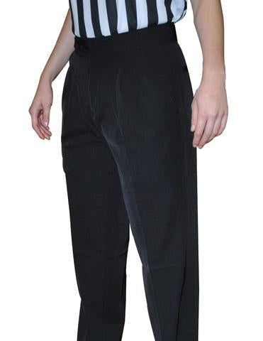 BKS286-Smitty Women's 4-Way Stretch Pleated Pants w/ Slash Pockets - Officially Dalco