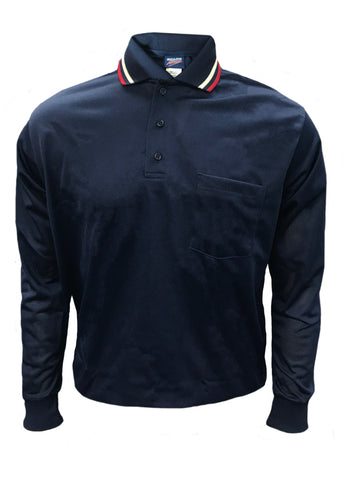 D255 - Dalco Baseball/Softball Pin Dot Mesh Umpire Shirt - Long Sleeve