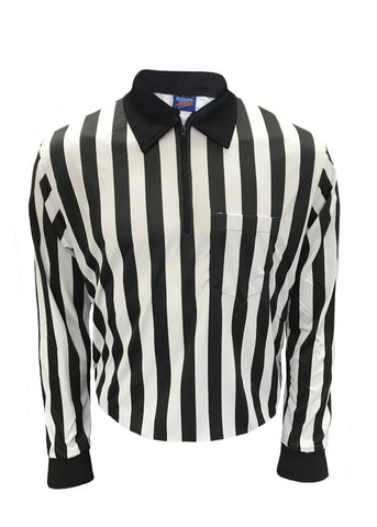 D725 - Dalco Men’s Basketball Referee Officials Shirt Pro Comfort Cooling  Fabric Grey With Pinstripe