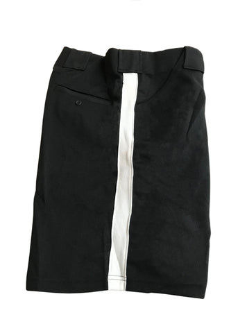 D9817 - Dalco Football Official's Shorts - Black w/ White Stripe