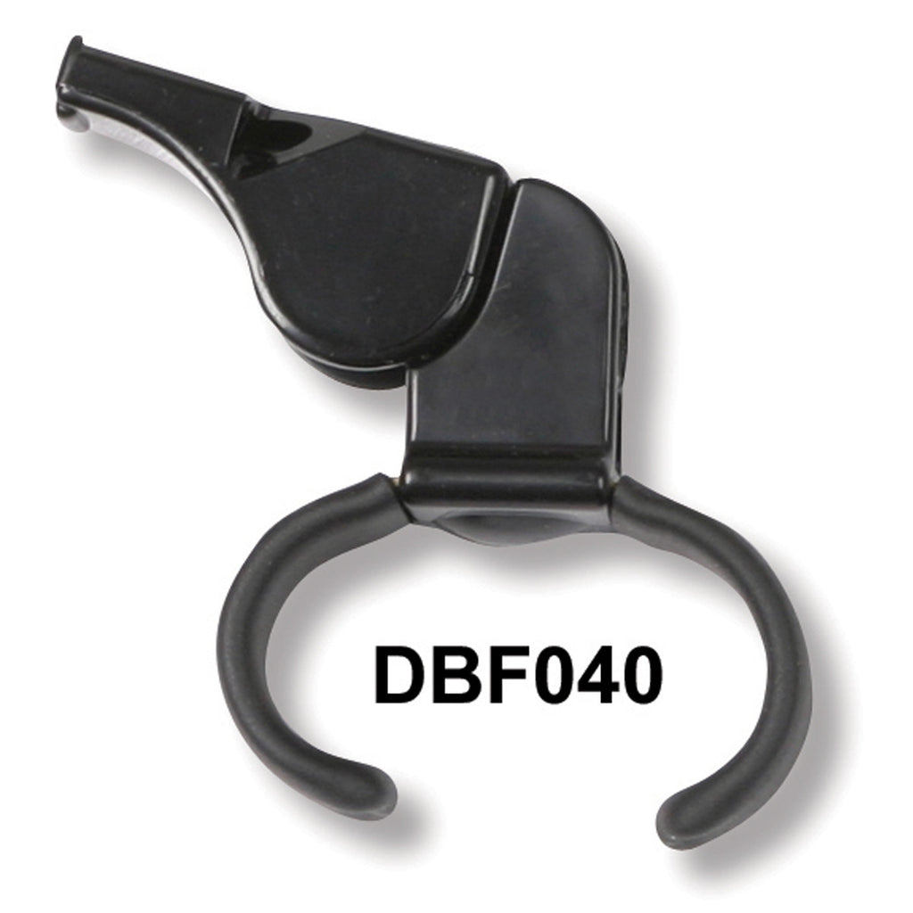 F40F - Fox 40 Black Plastic Finger Whistle - Officially Dalco
