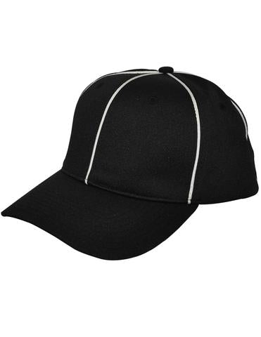 HT100 - Smitty Black w/ White Piping Flex Fit Football Hat - Officially Dalco