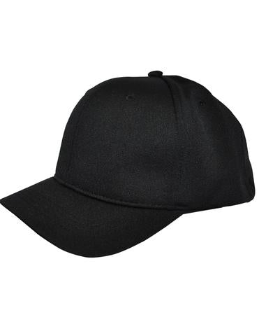 HT304 - Smitty - 4 Stitch Flex Fit Umpire Hat Black - Officially Dalco