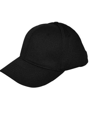 HT306 - Smitty - 6 Stitch Flex Fit Umpire Hat Black - Officially Dalco