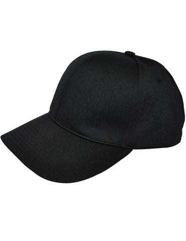 HT308 - Smitty - 8 Stitch Flex Fit Umpire Hat Black