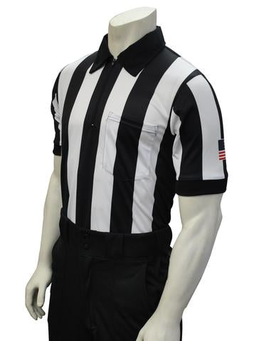 USA137 - Smitty USA - Dye Sub Football Short Sleeve Shirt w/ Flag on Sleeve
