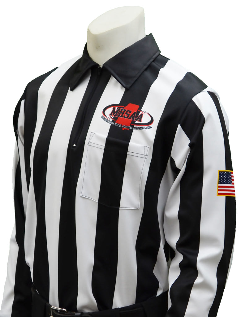 USA181MS - Smitty "Made in USA" - Dye Sub Mississippi Football Long Sleeve Shirt - Officially Dalco