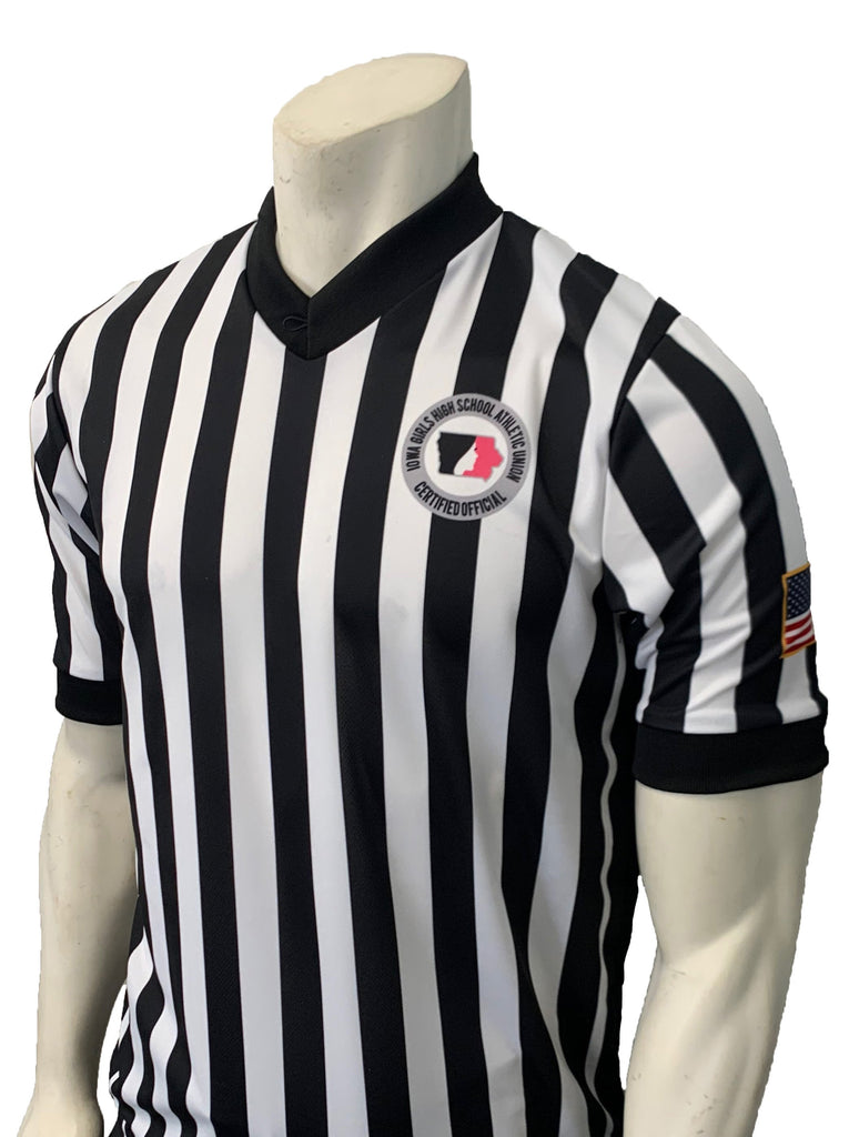 USA201IGU-607- Smitty "Made in USA" - IGHSAU Short Sleeve "BODY FLEX" Basketball V-Neck Shirt - Officially Dalco