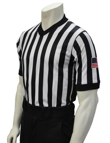 USA201-607 - Smitty USA - "BODY FLEX" Men's Basketball V-Neck Shirt w/ Side Panel - Officially Dalco