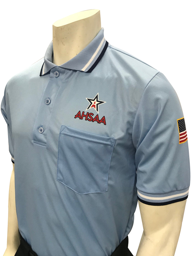 USA300 AL Ump Shirt New Logo Above Pocket Powder Blue - Officially Dalco
