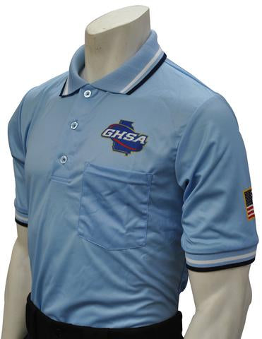 USA300 GA Short Sleeve Baseball Shirt Powder Blue - Officially Dalco