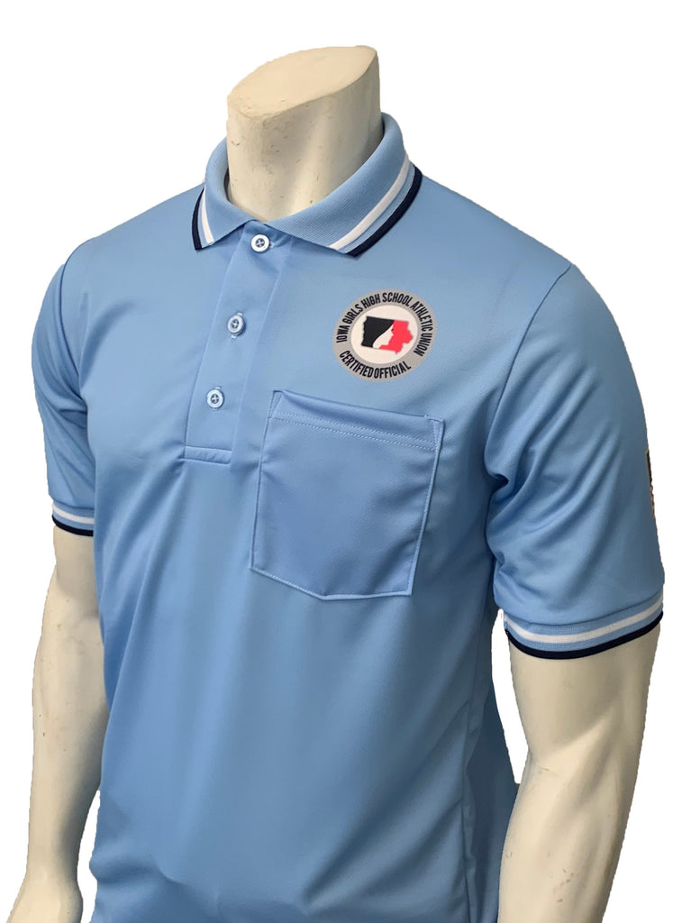 USA300IGU-PB - Smitty "Made in USA" - IGHSAU Short Sleeve Ump Shirt Powder Blue - Officially Dalco