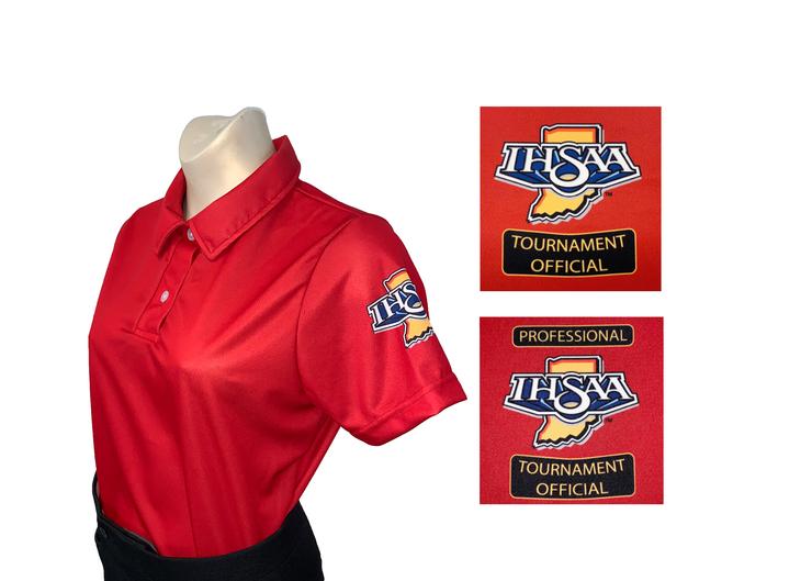USA402IN-RED "IHSAA" Women's Short Sleeve RED Track and Cross Country Shirt (3 Options Available) - Officially Dalco
