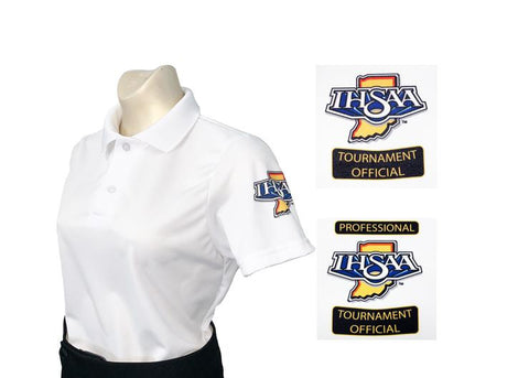 USA402IN "IHSAA" Women's Short Sleeve WHITE Volleyball and Swimming Shirt (3 Options Available)