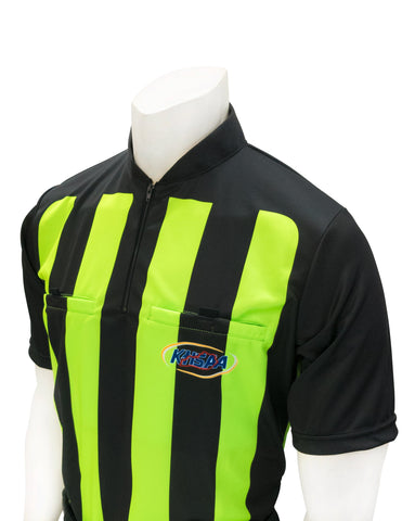 NCAA Men's Yellow Short Sleeve Soccer Referee Shirt