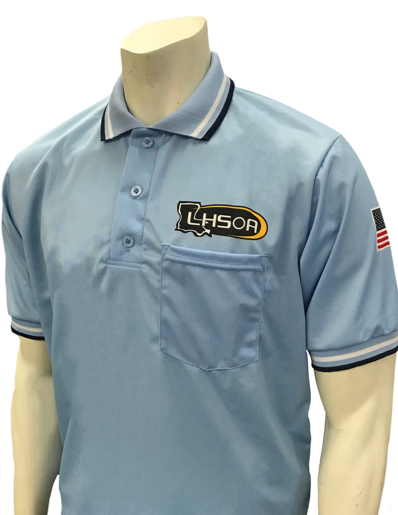 USA300 LA Short Sleeve Baseball Shirt Powder Blue - Officially Dalco